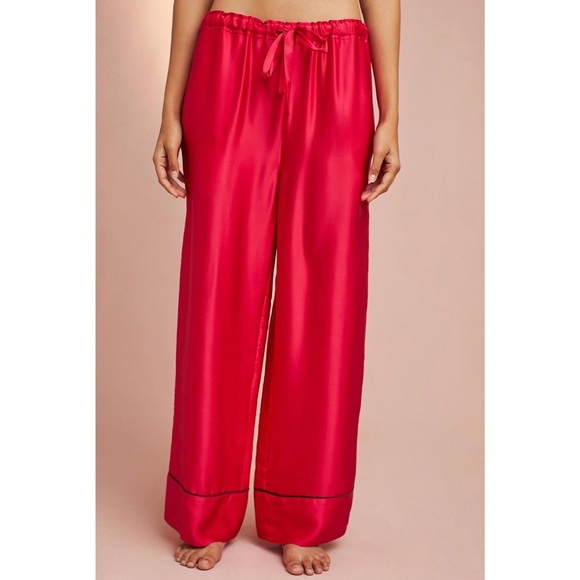 Anthropologie Other - NWT Anthropologie 100% Silk Pajama Pants Sz S